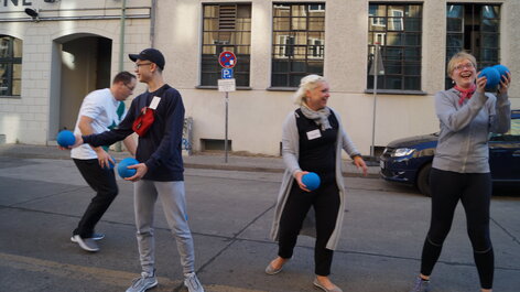 Menschen beim Sport